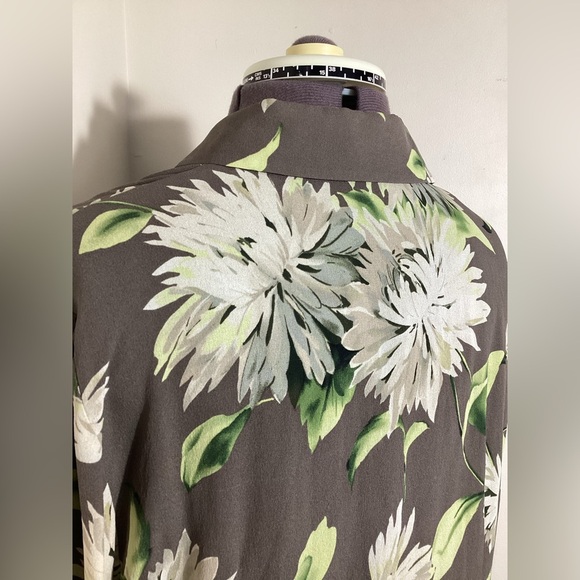 Floral Romantic Blouse Classy Office Elegant - Picture 9 of 16